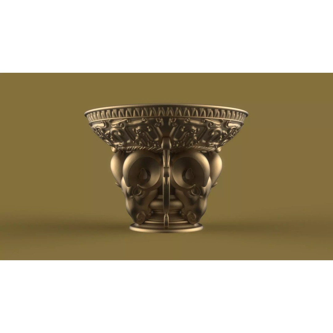 Flower Pot 3D Model – Classic Decorative Vase for Garden Use, FBX - View 2