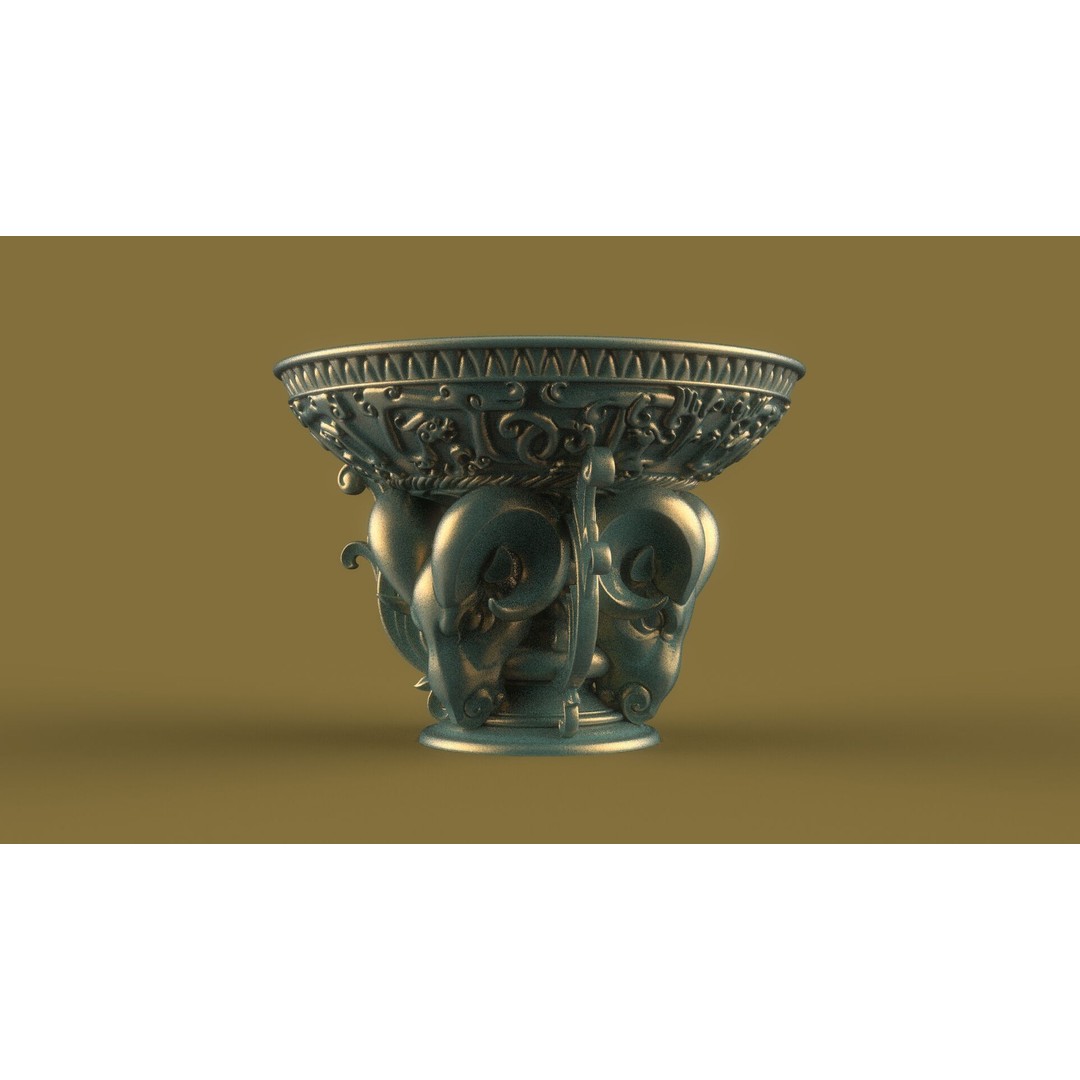 Flower Pot 3D Model – Classic Decorative Vase for Garden Use, FBX - View 20