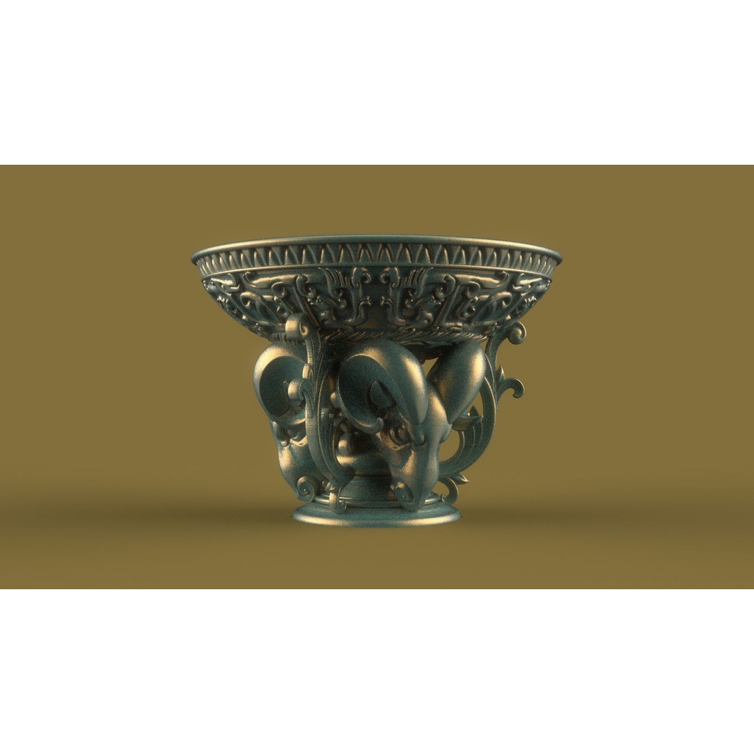Flower Pot 3D Model – Classic Decorative Vase for Garden Use, FBX - View 21