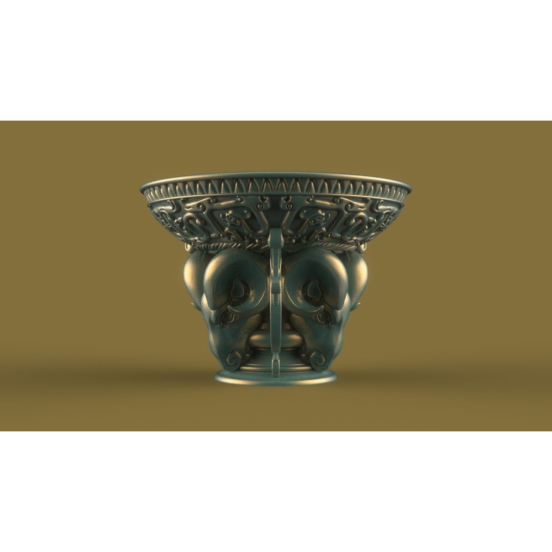 Flower Pot 3D Model – Classic Decorative Vase for Garden Use, FBX - View 23