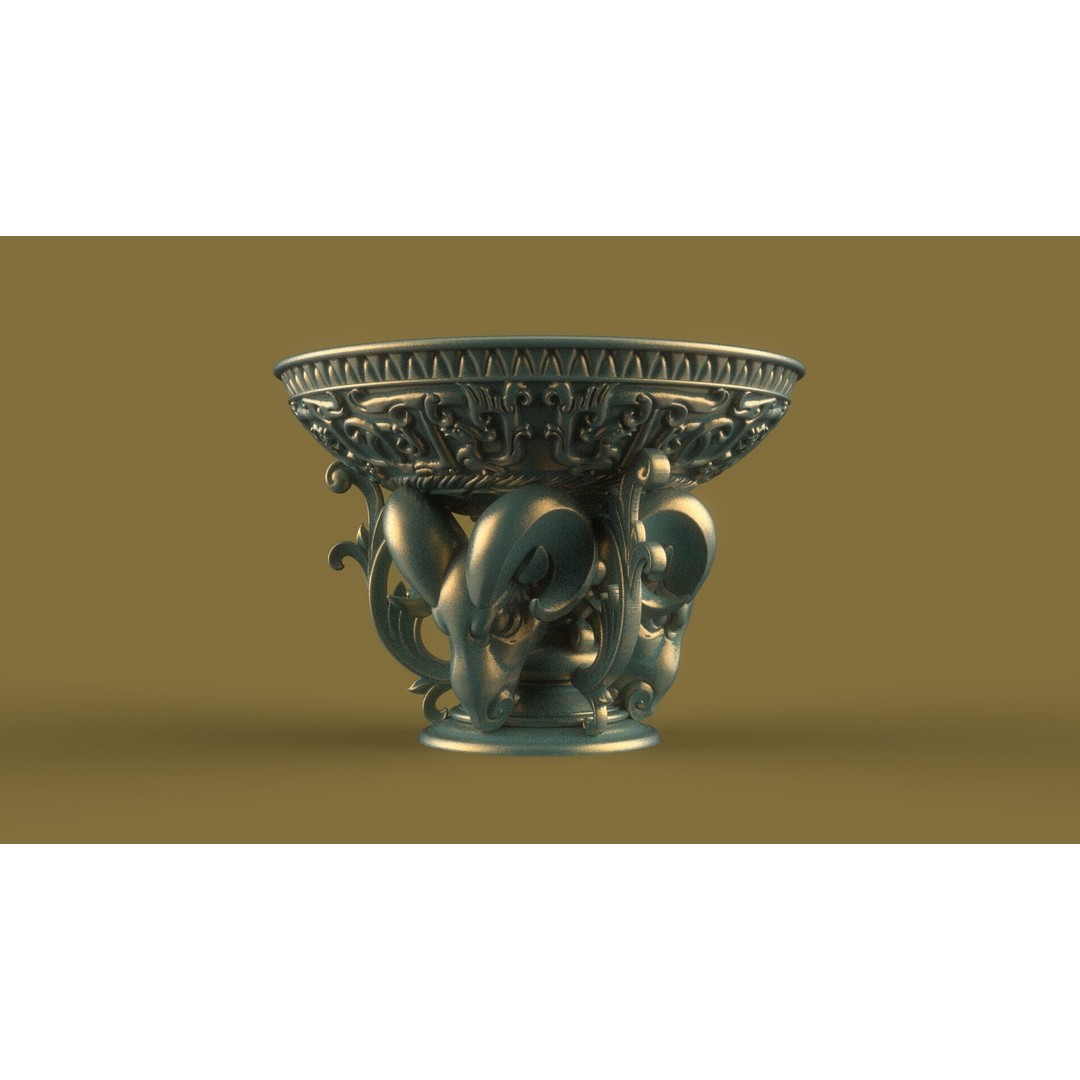 Flower Pot 3D Model – Classic Decorative Vase for Garden Use, FBX - View 25