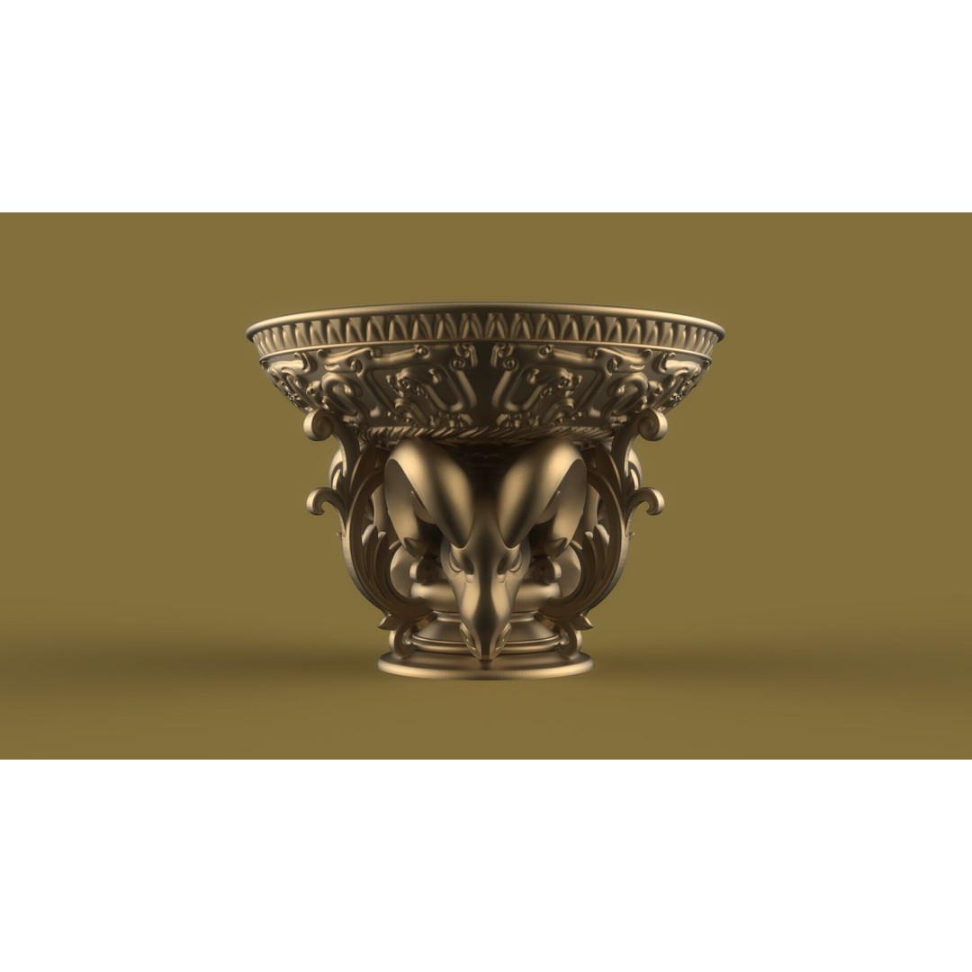 Flower Pot 3D Model – Classic Decorative Vase for Garden Use, FBX - View 4