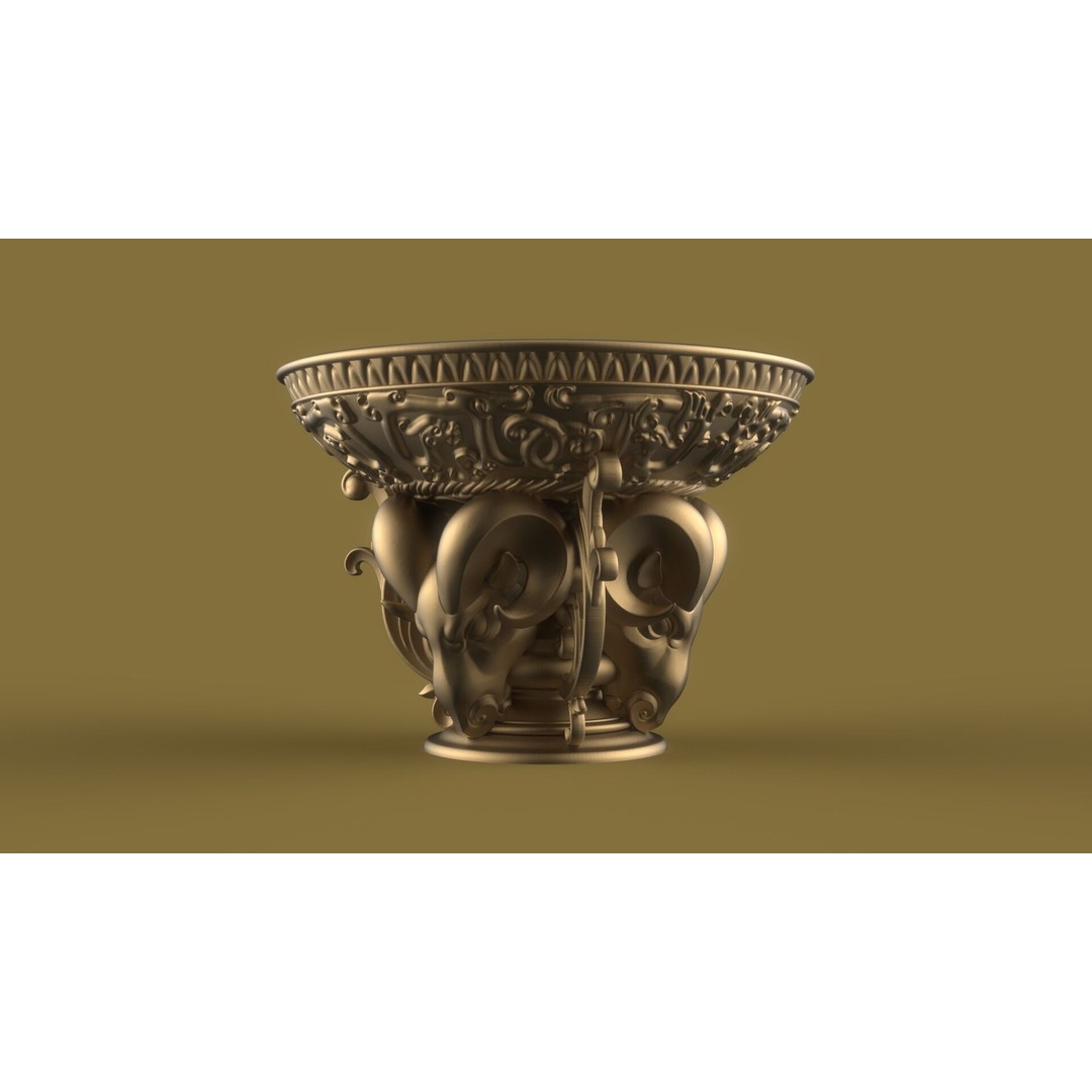 Flower Pot 3D Model – Classic Decorative Vase for Garden Use, FBX - View 5