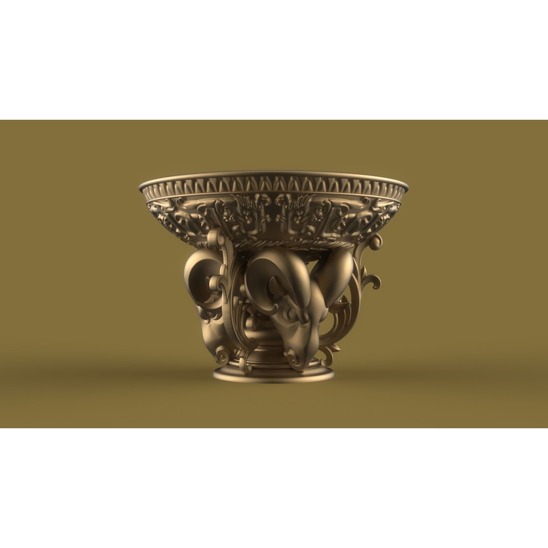 Flower Pot 3D Model – Classic Decorative Vase for Garden Use, FBX - View 6