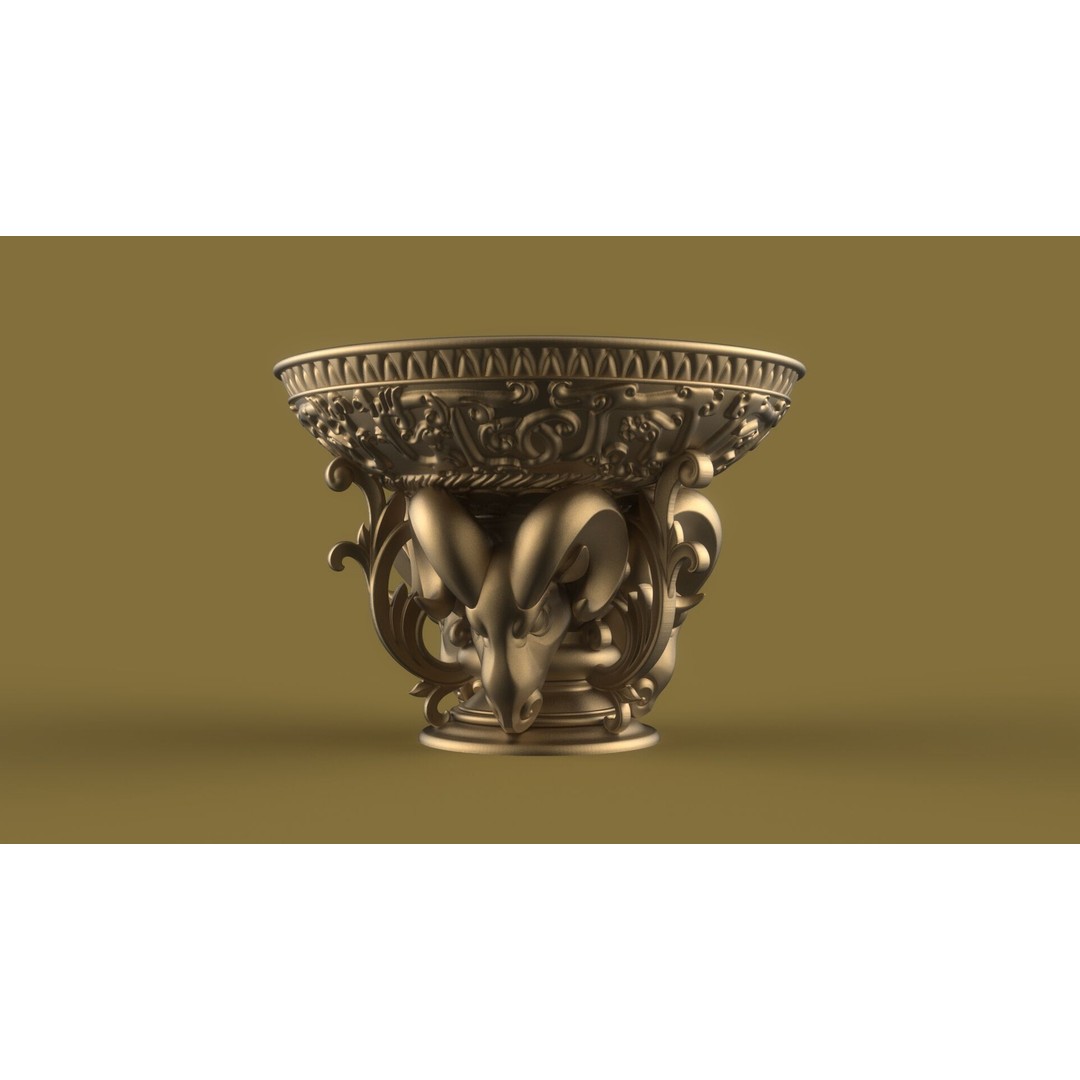 Flower Pot 3D Model – Classic Decorative Vase for Garden Use, FBX - View 7