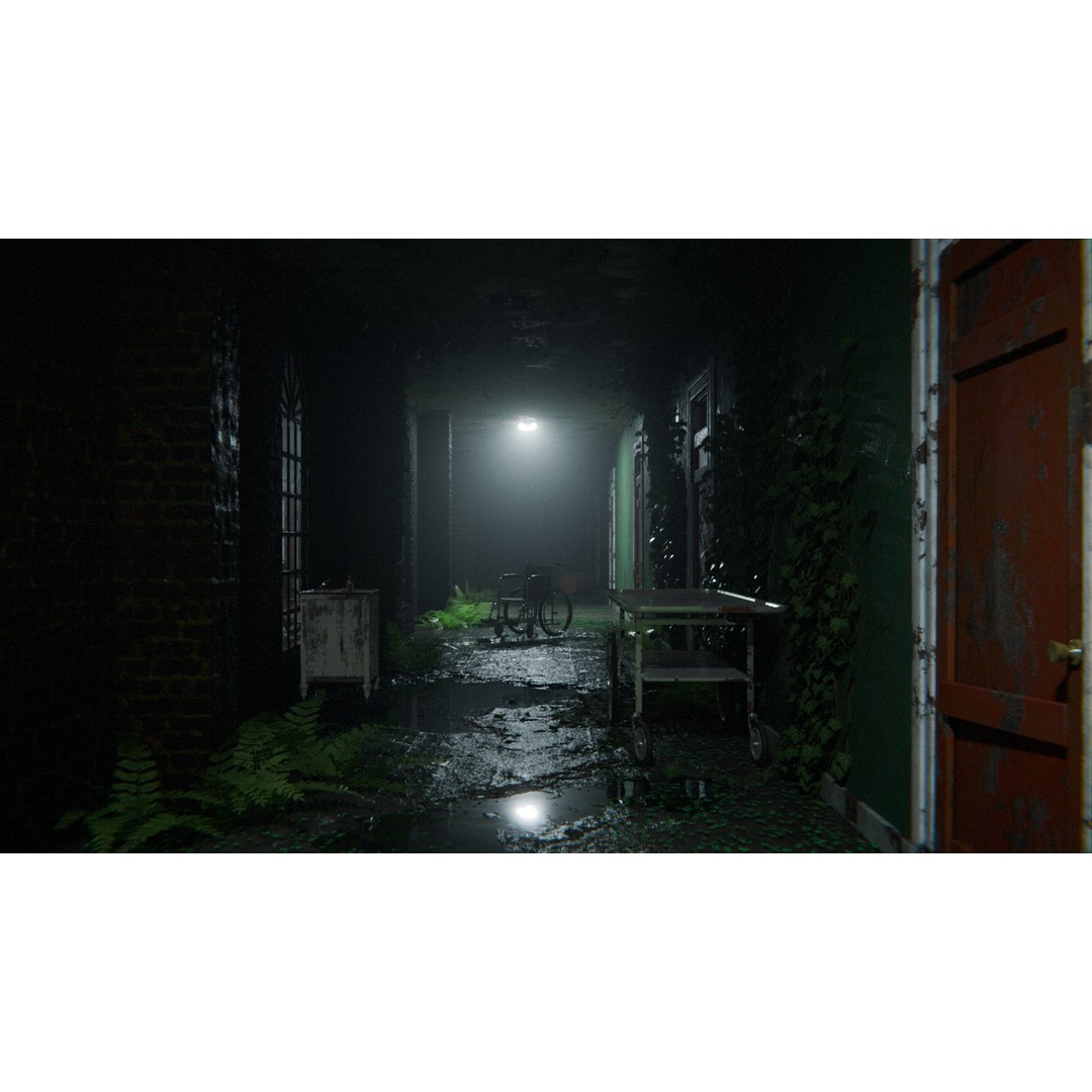 Old Hospital Corridor 3D Model – High Poly Medical Scene, Blender, FBX, OBJ - View 8