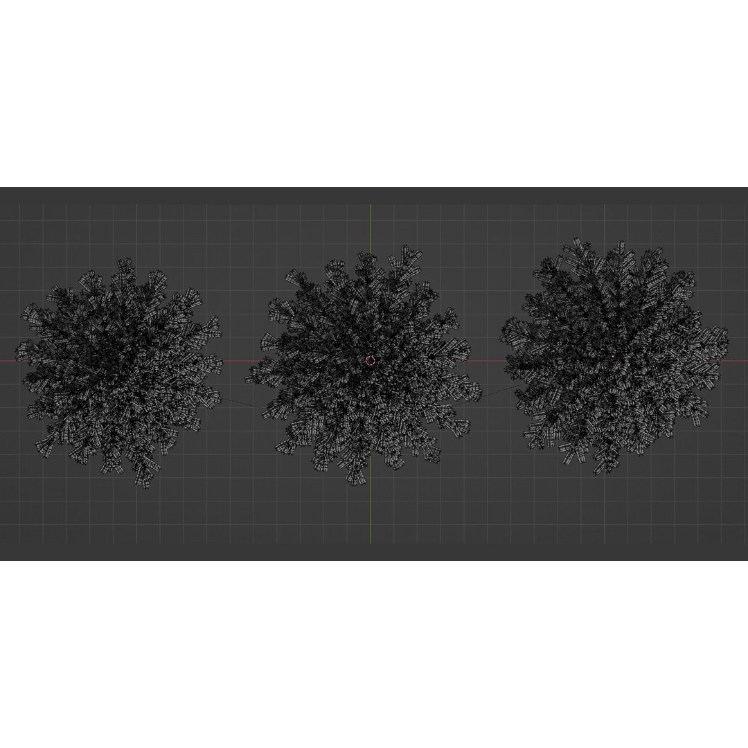 Coniferous Pine Collection Vol 2 3D Model – High Poly Blender Asset - View 8