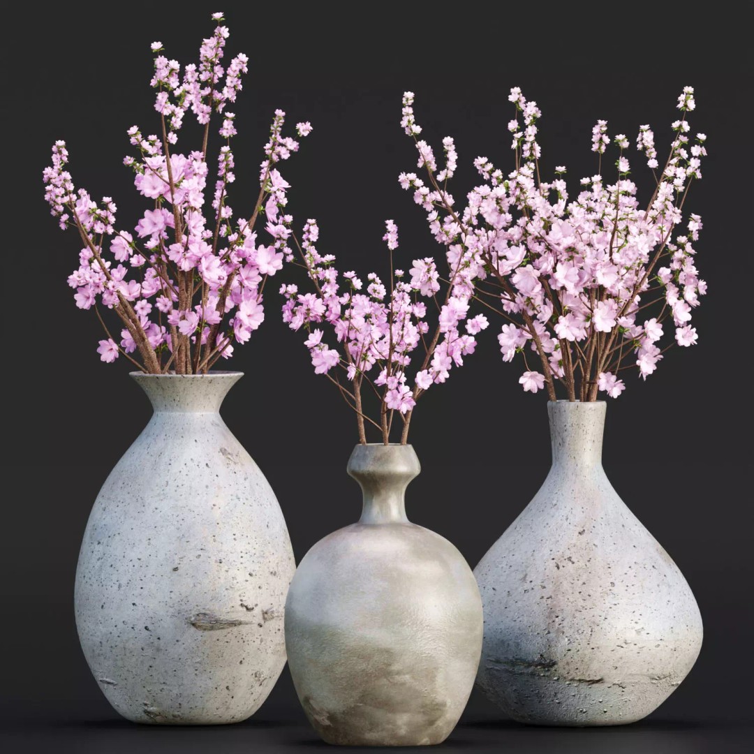 Decorative Branches 3D Model – High Poly PBR Asset, FBX, OBJ - View 2
