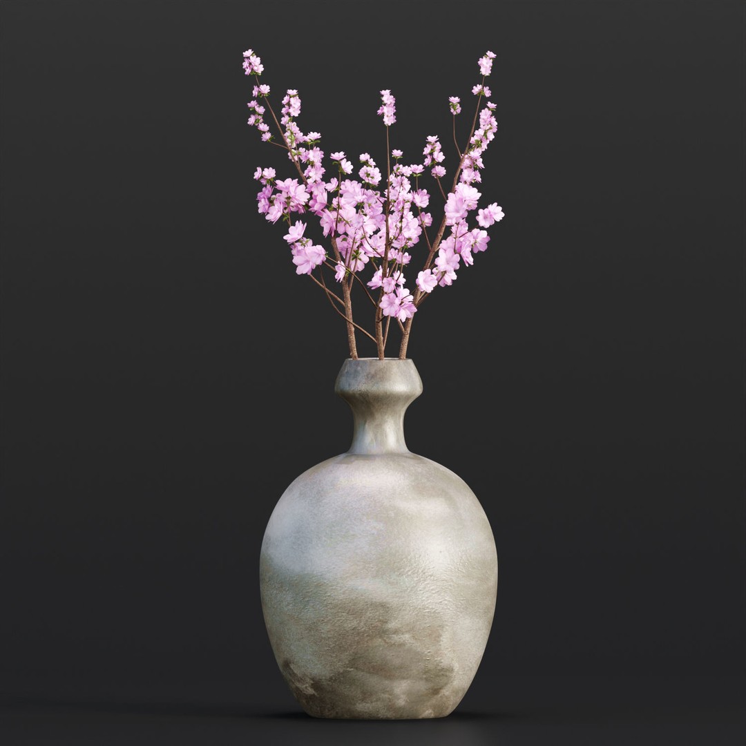 Decorative Branches 3D Model – High Poly PBR Asset, FBX, OBJ - View 4