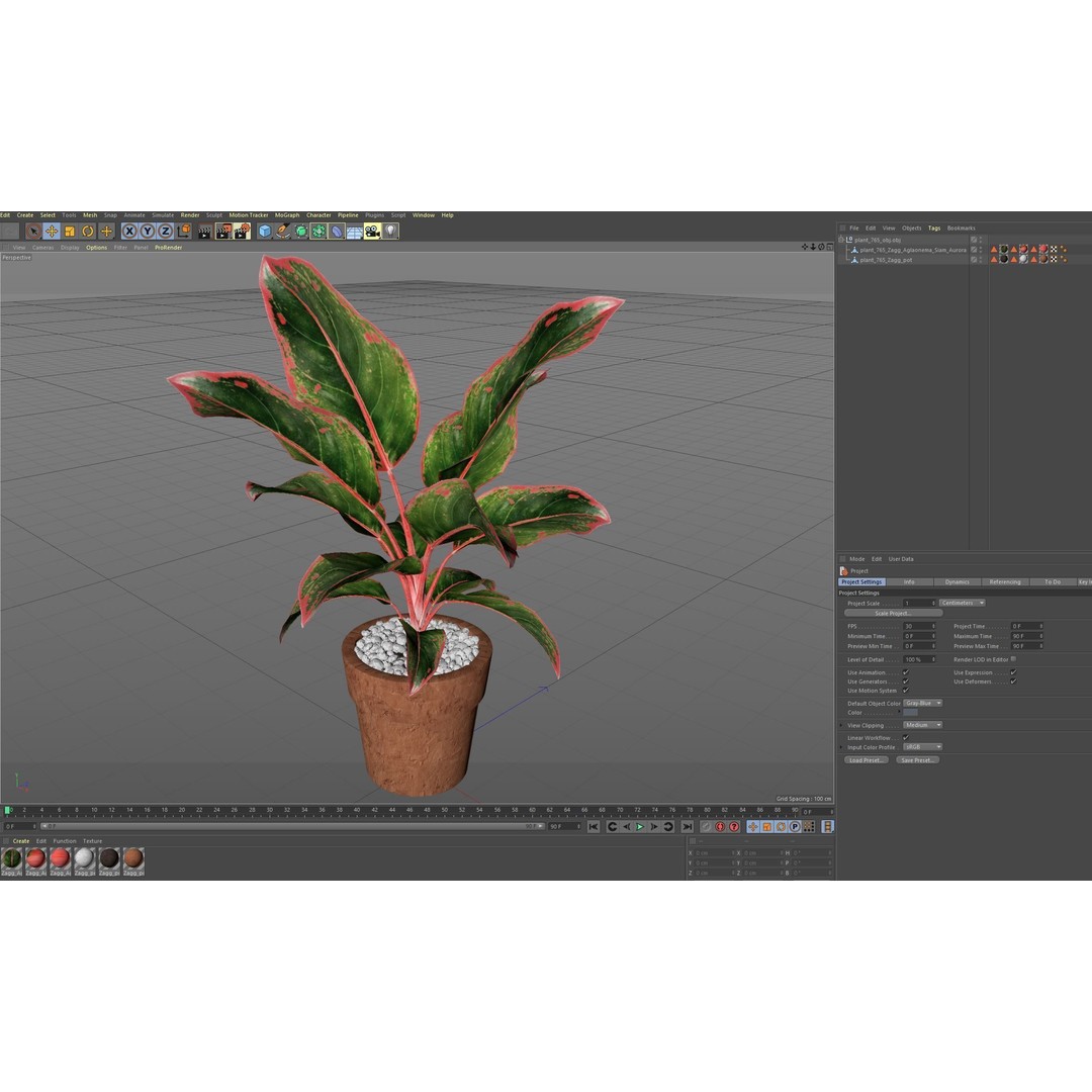 Plants Collection 765 3D Model – High Quality PBR Assets, FBX, OBJ