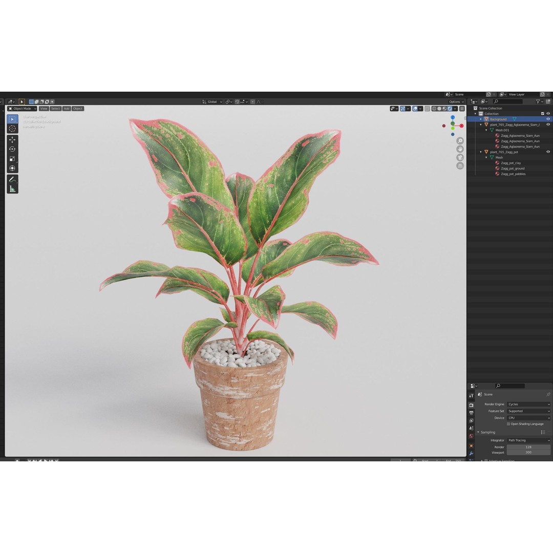 Plants Collection 765 3D Model – High Quality PBR Assets, FBX, OBJ - View 7