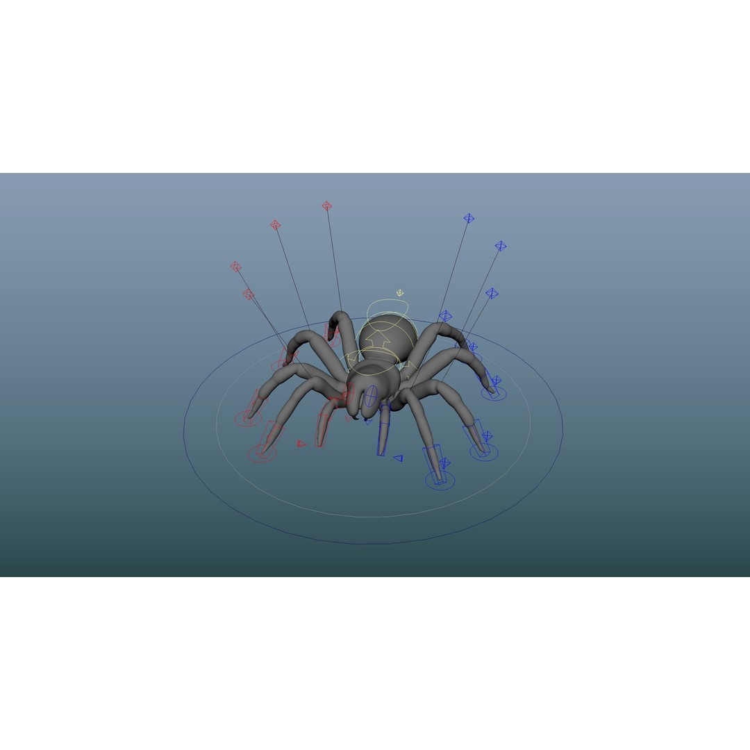 Trapdoor Spider 3D Model – Low Poly Rigged Asset, FBX, OBJ - View 11