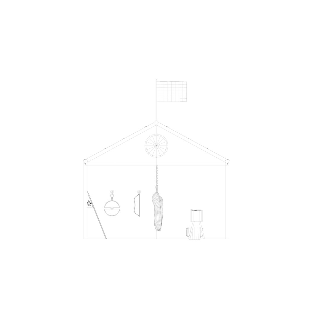 Hunting Workshop 3D Model – Stylized Low Poly Game Asset, FBX - View 8