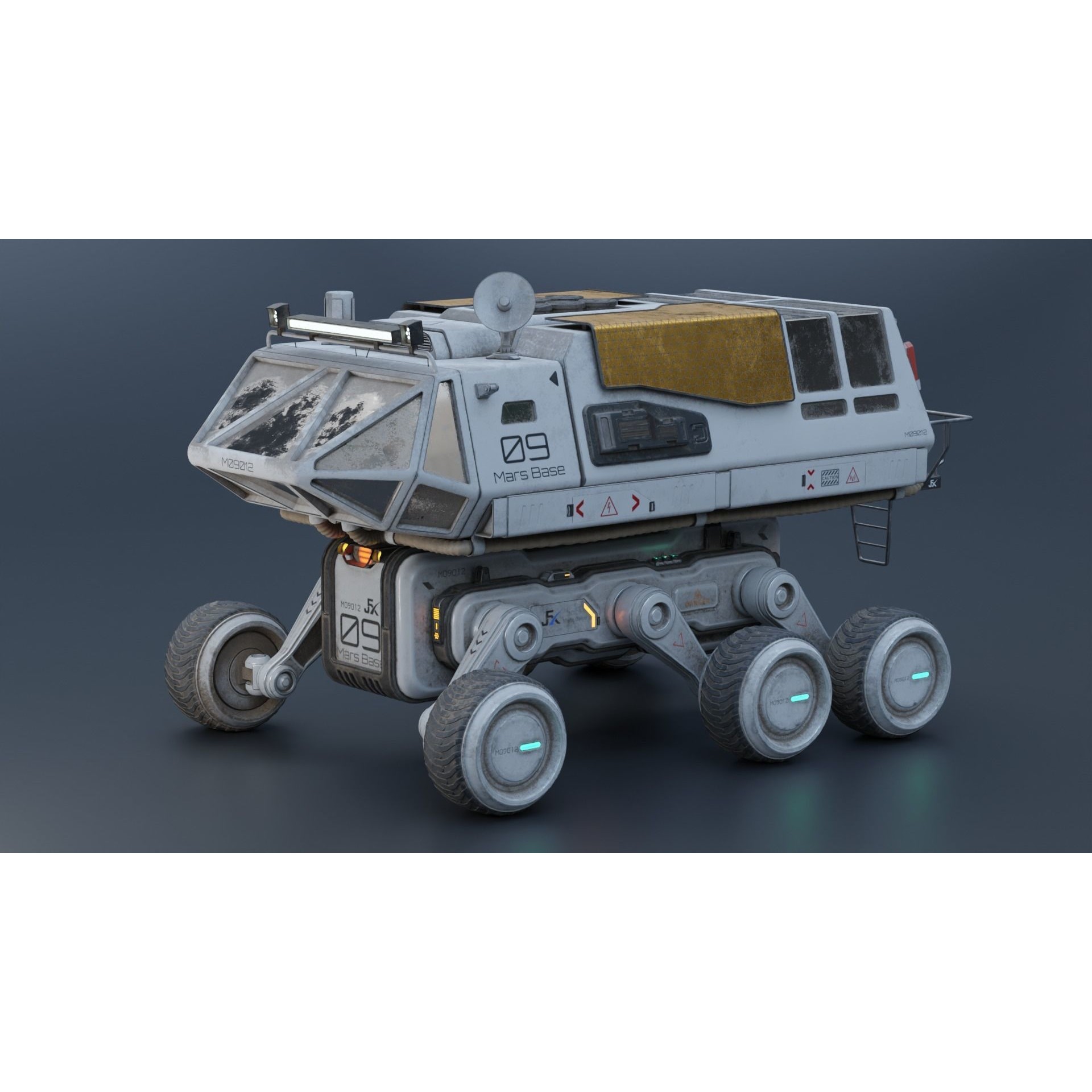 Mars Rovers Series - Game-Ready 3D Model - View 3