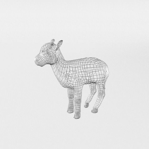 25 Farm Animal 3D Model – Low Poly Collection, FBX, OBJ, Game Ready - View 116