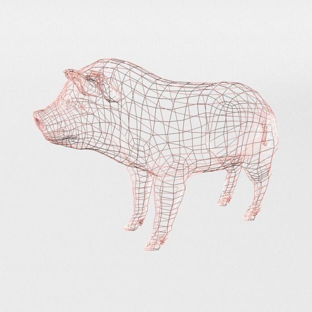 25 Farm Animal 3D Model – Low Poly Collection, FBX, OBJ, Game Ready - View 121
