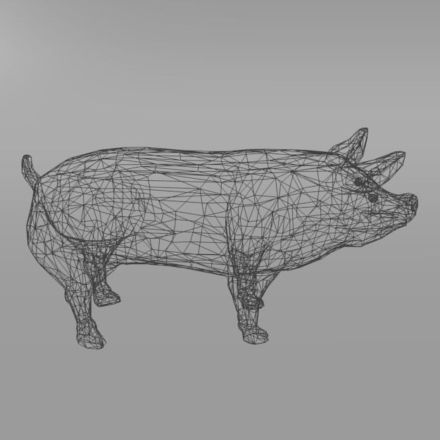 25 Farm Animal 3D Model – Low Poly Collection, FBX, OBJ, Game Ready - View 144