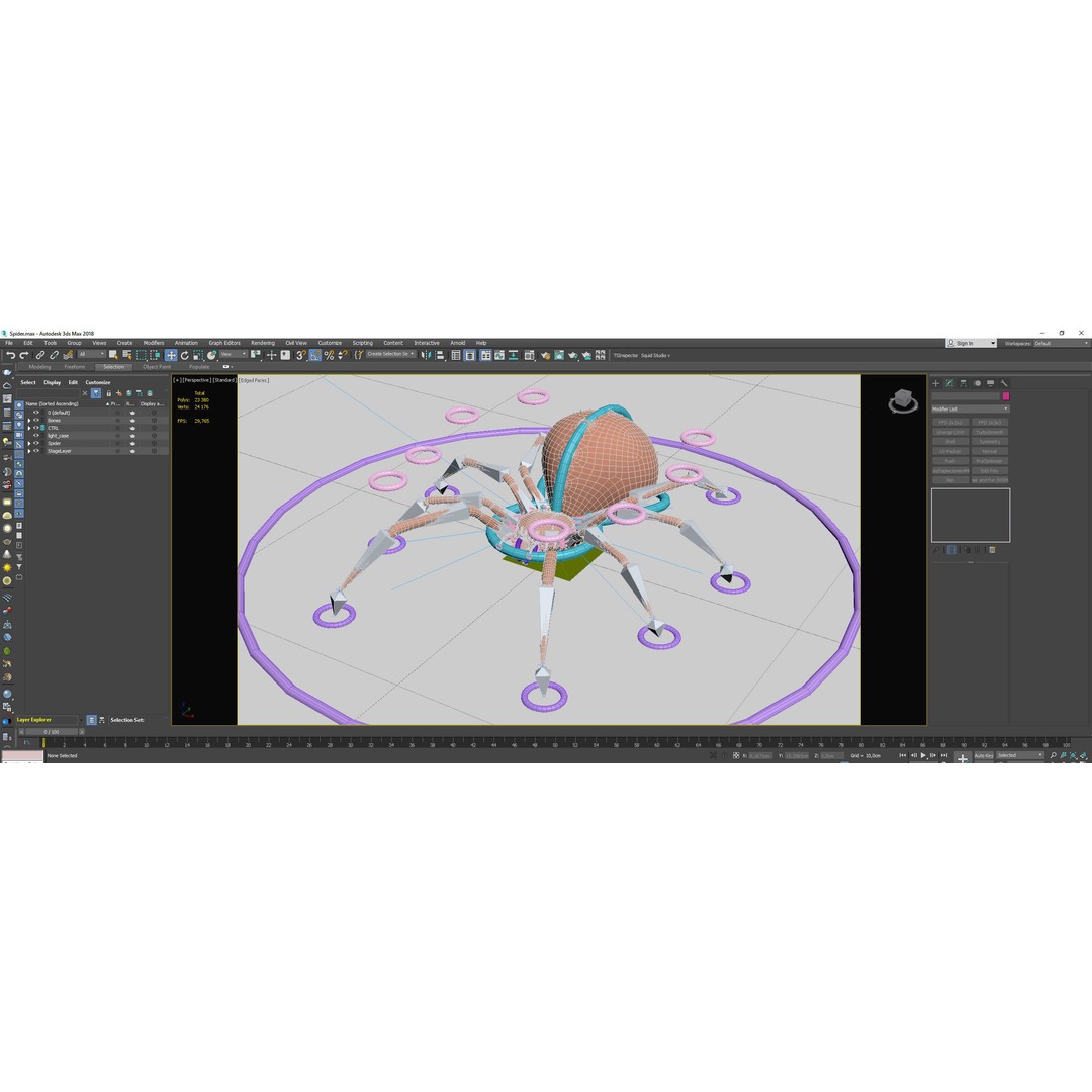 Spider 3D Model – Rigged Low-Poly PBR Asset for Animation - View 21