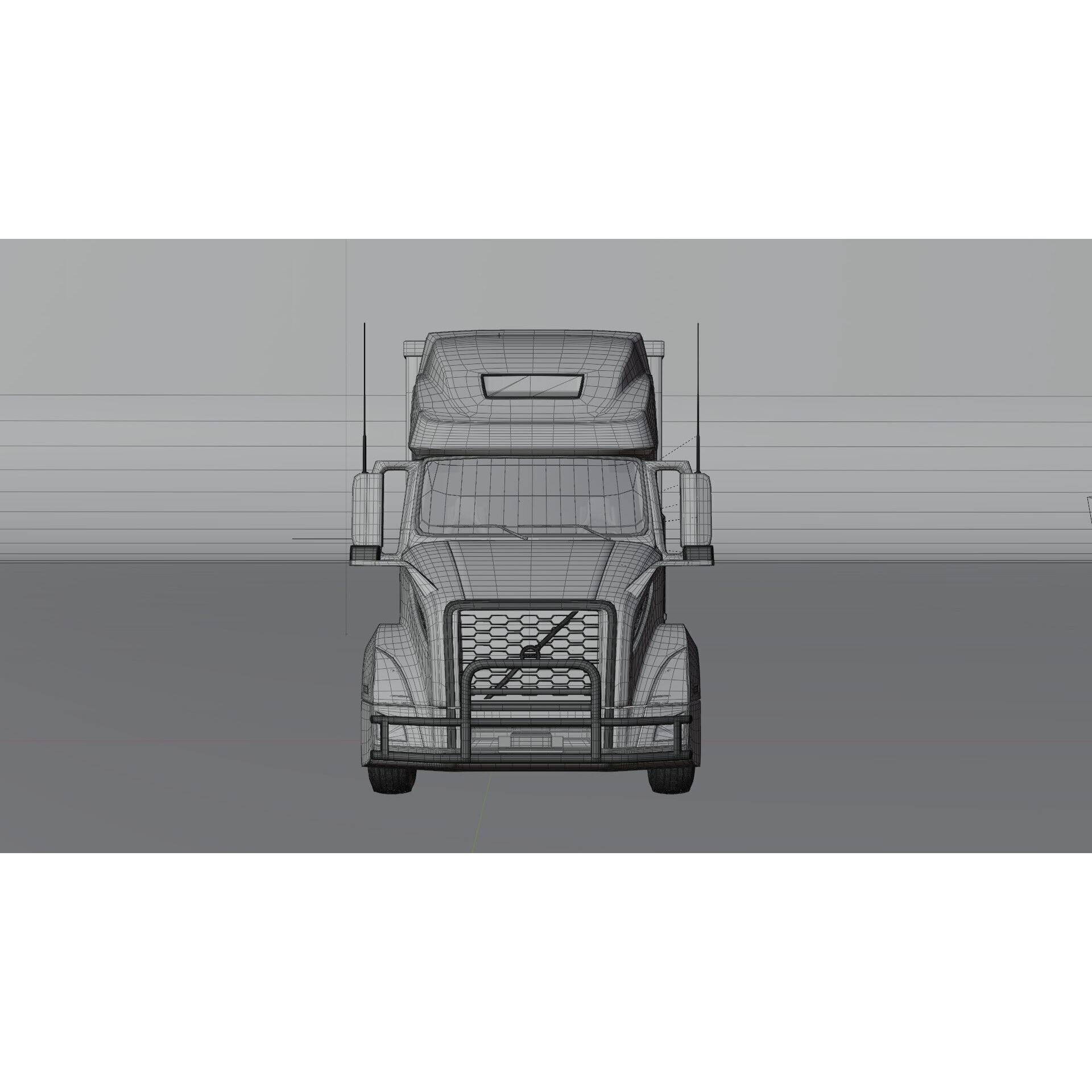 Volvo VNL 760 Truck - Game-Ready 3D Model - View 12