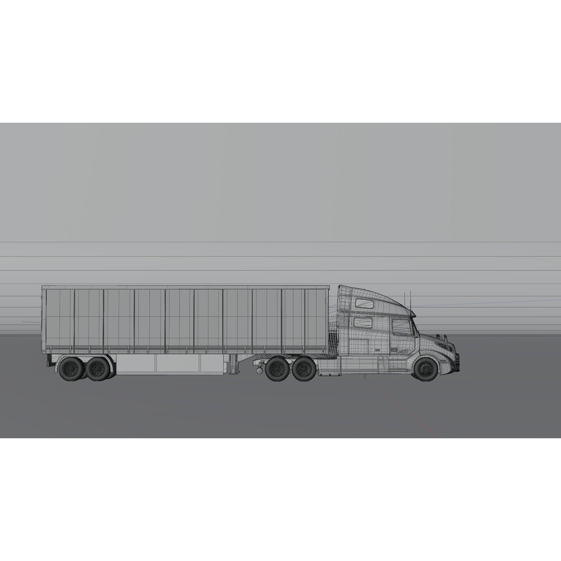 Volvo VNL 760 Truck - Game-Ready 3D Model - View 13