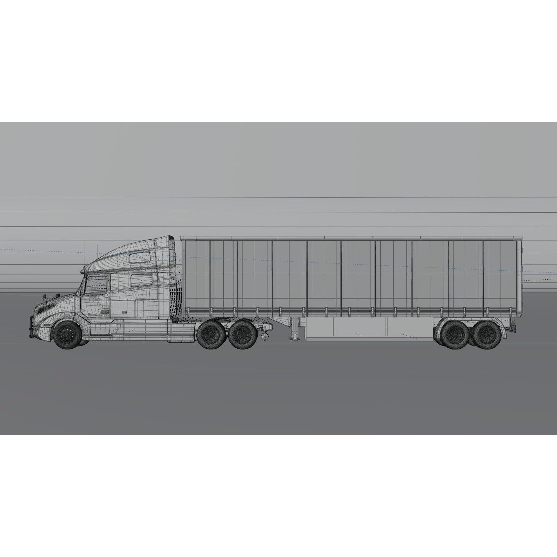 Volvo VNL 760 Truck - Game-Ready 3D Model - View 14