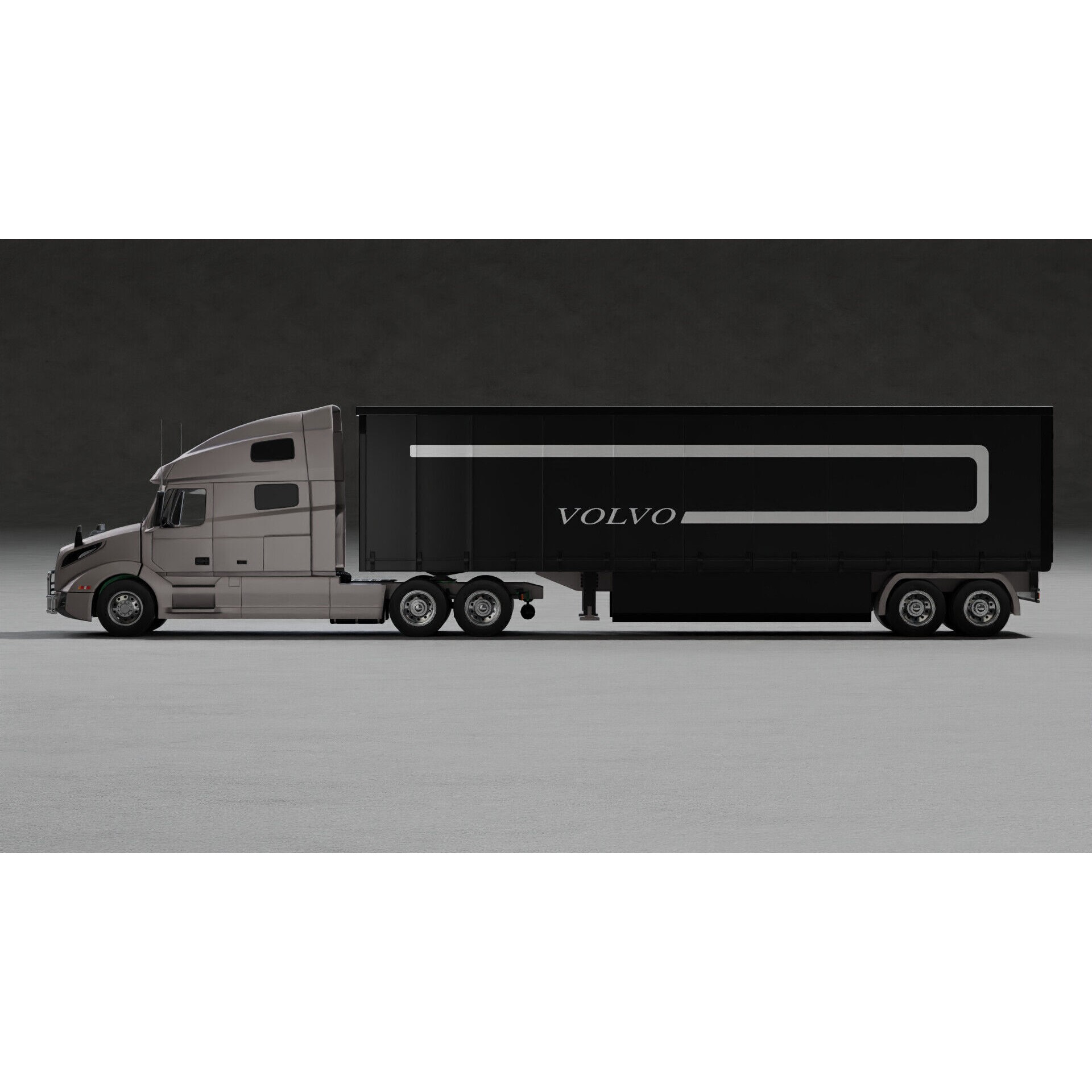 Volvo VNL 760 Truck - Game-Ready 3D Model - View 8