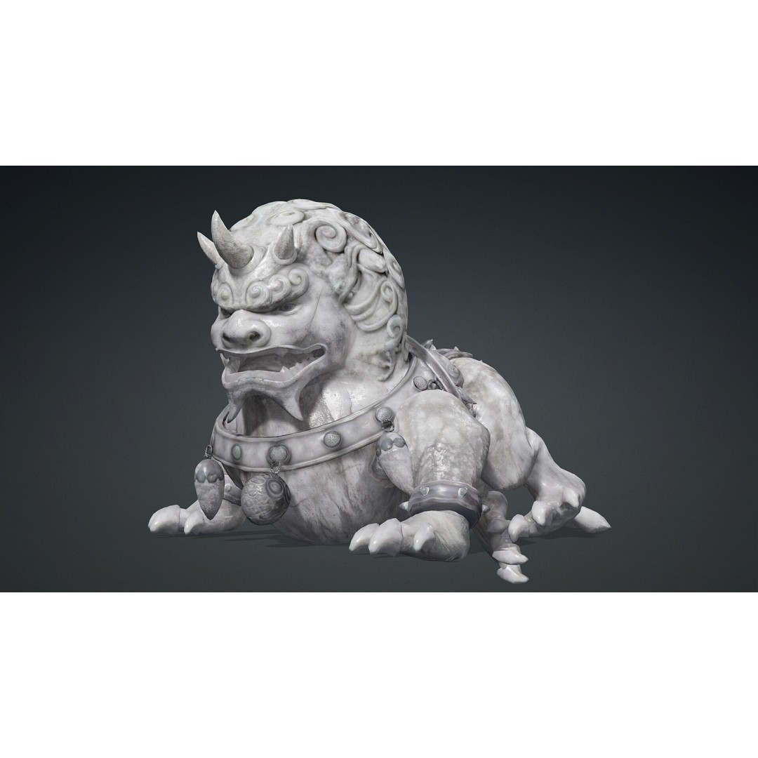 Lion Chinese 3D Model – Rigged Animated Character, FBX, PBR Textures - View 10