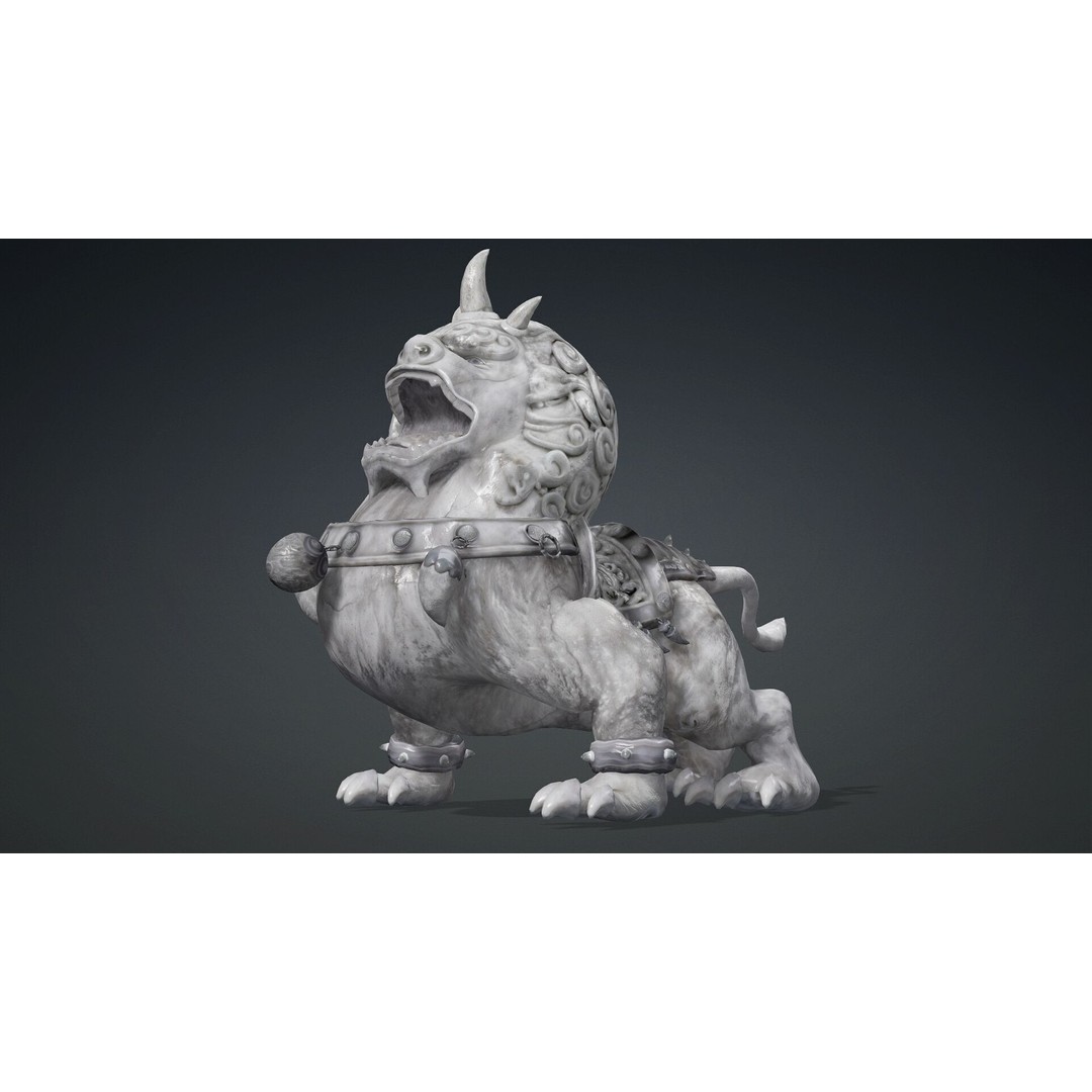Lion Chinese 3D Model – Rigged Animated Character, FBX, PBR Textures - View 18