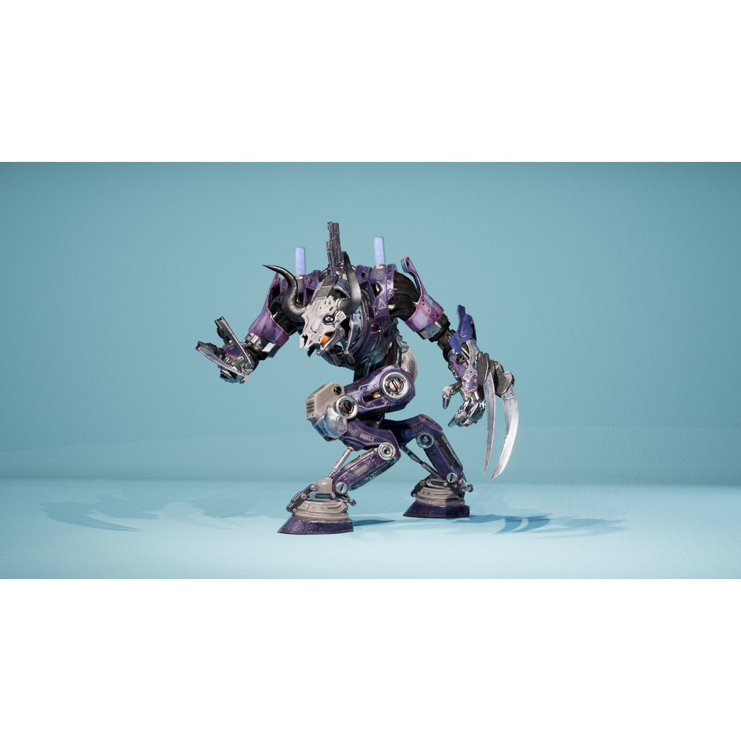 Sci-Fi Beast 3D Model – Low Poly Character with Animations, FBX - View 15