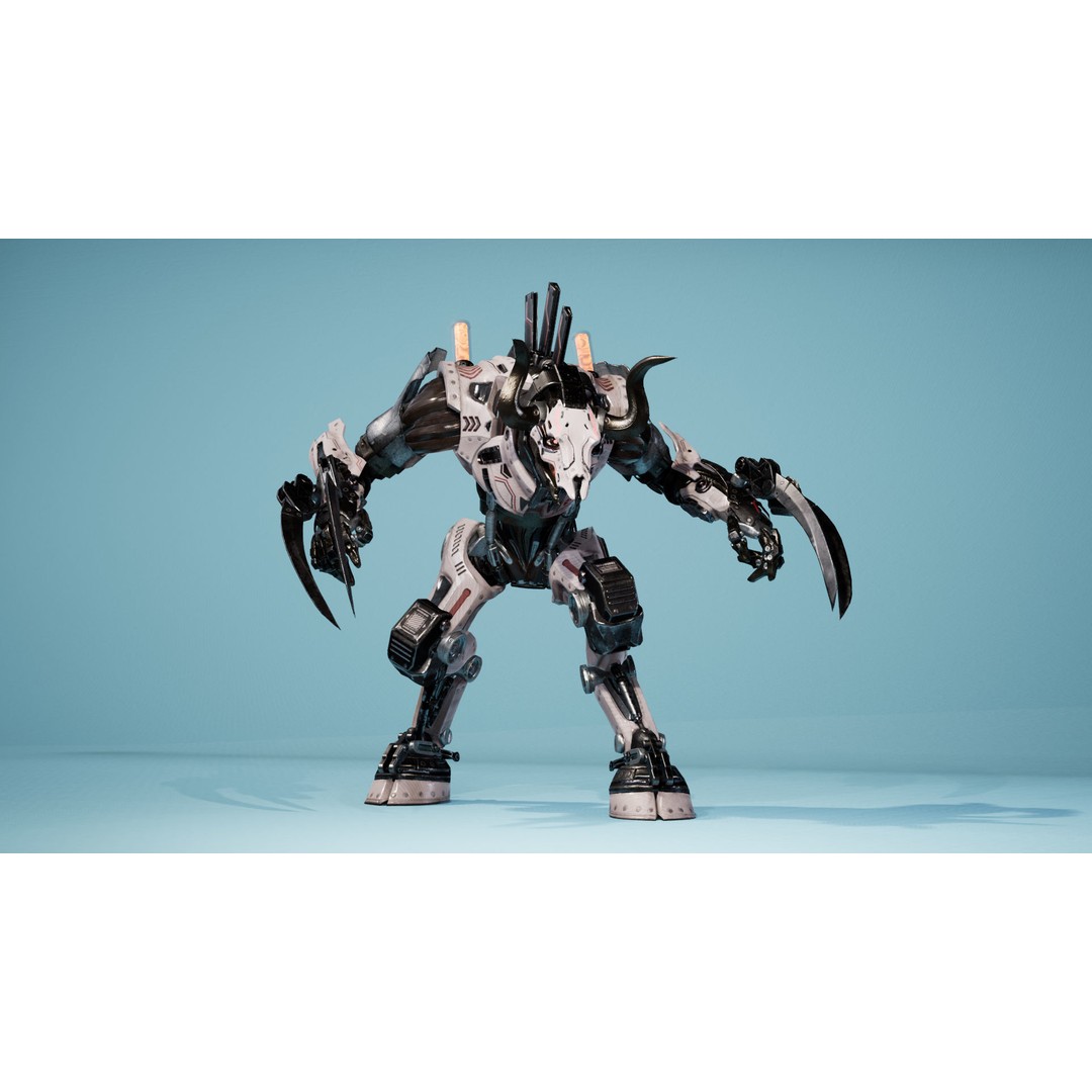 Sci-Fi Beast 3D Model – Low Poly Character with Animations, FBX - View 6