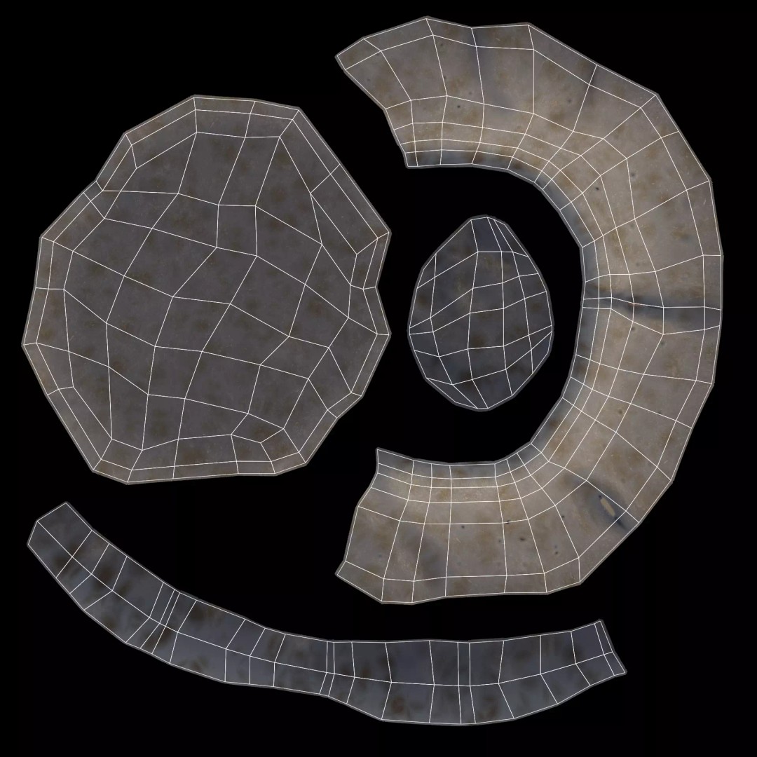 Barnacle-Covered Column 3D Model – High Detail PBR Asset for Blender - View 15