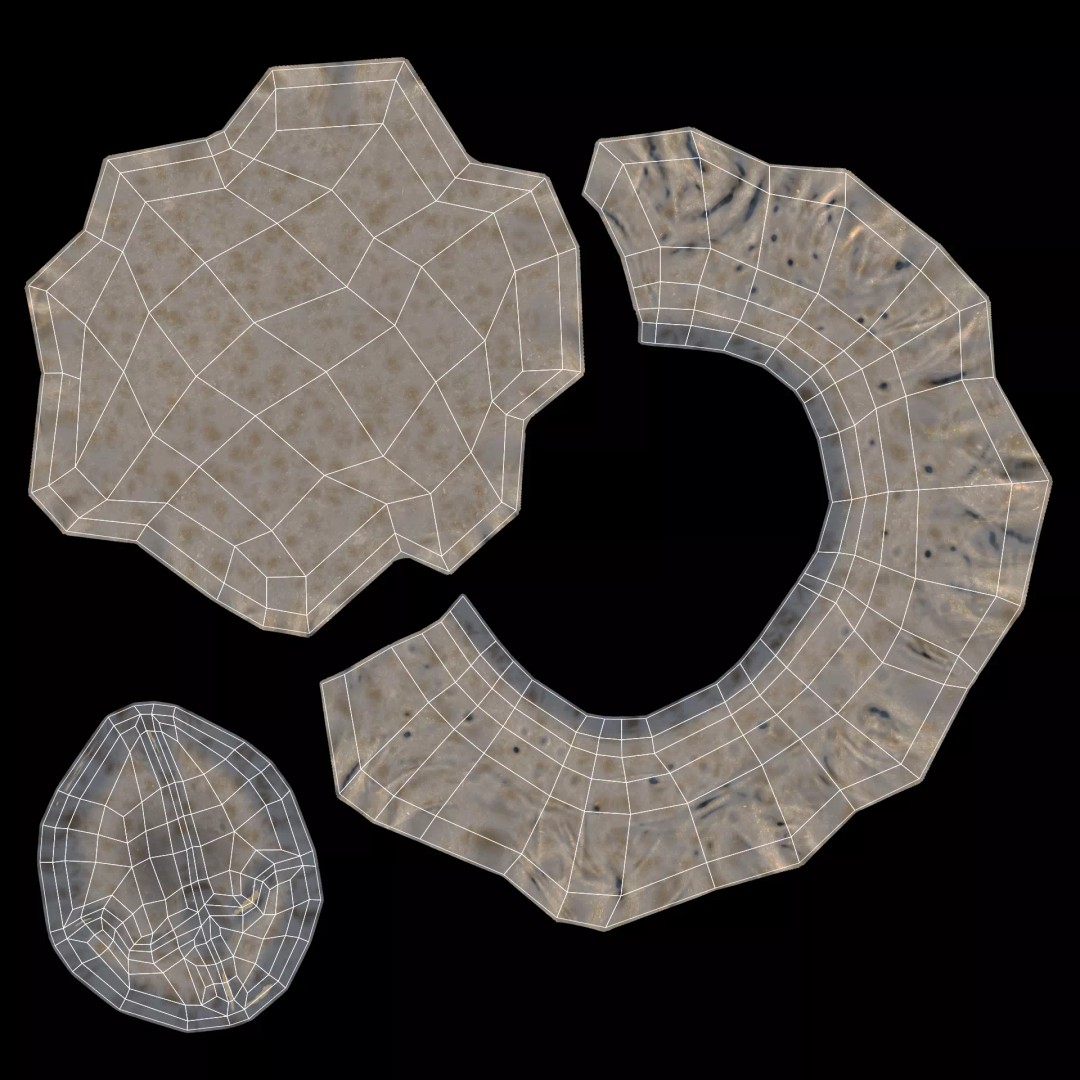 Barnacle-Covered Column 3D Model – High Detail PBR Asset for Blender - View 16