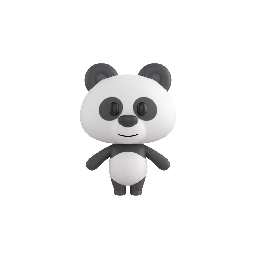Cartoon Animal Character Pack 3D Model – 28 Cute Mammals, FBX - View 6