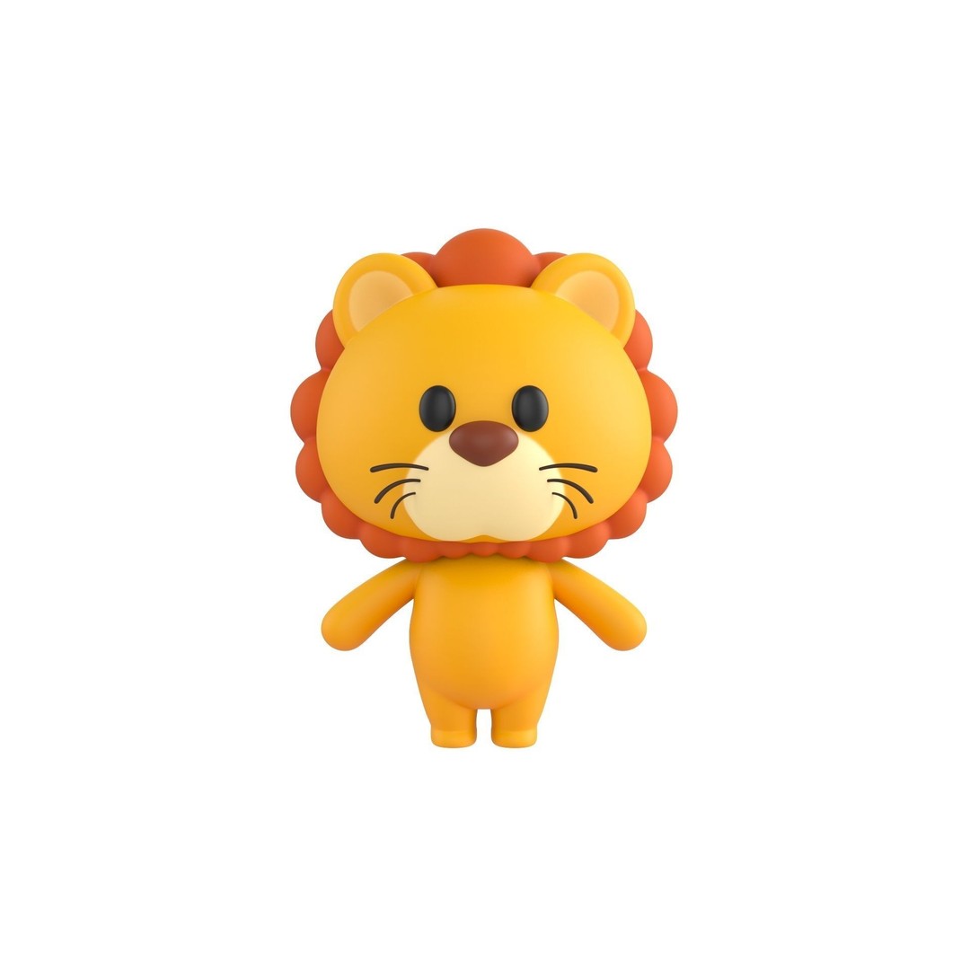 Cartoon Animal Character Pack 3D Model – 28 Cute Mammals, FBX - View 8