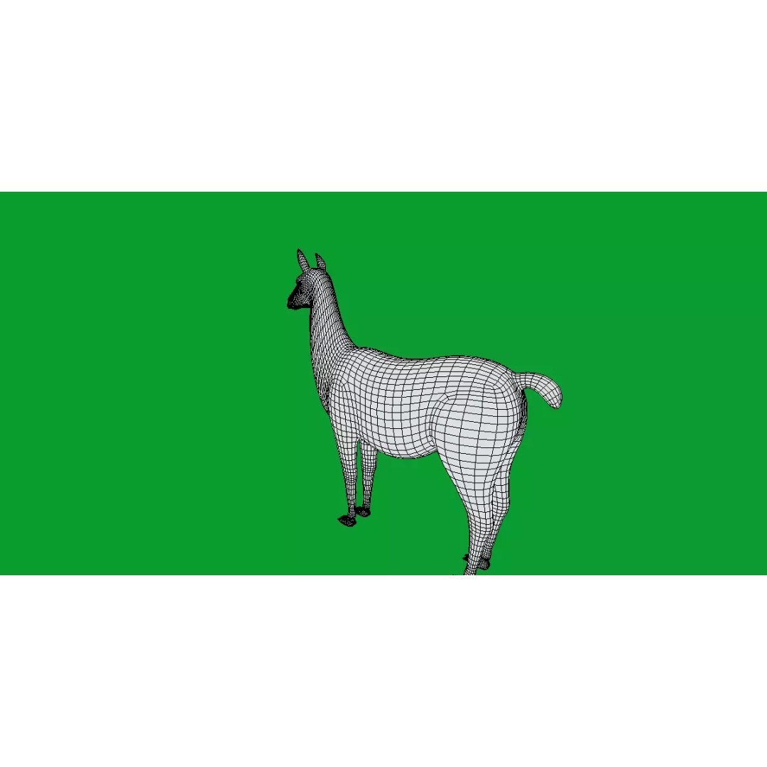 Guanaco Llama 3D Model – Low Poly Game Ready Asset, FBX, PBR - View 10