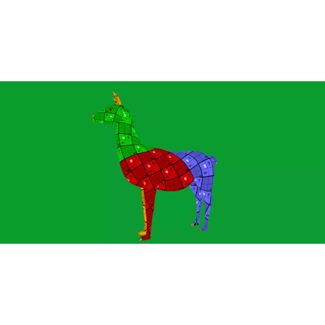 Guanaco Llama 3D Model – Low Poly Game Ready Asset, FBX, PBR - View 13