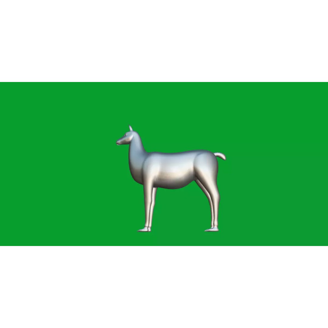 Guanaco Llama 3D Model – Low Poly Game Ready Asset, FBX, PBR - View 19