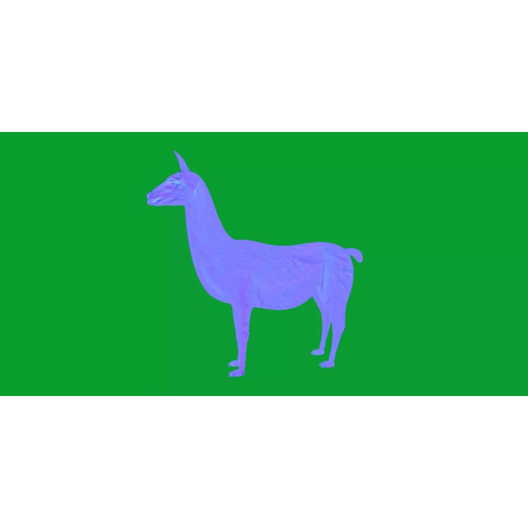 Guanaco Llama 3D Model – Low Poly Game Ready Asset, FBX, PBR - View 25