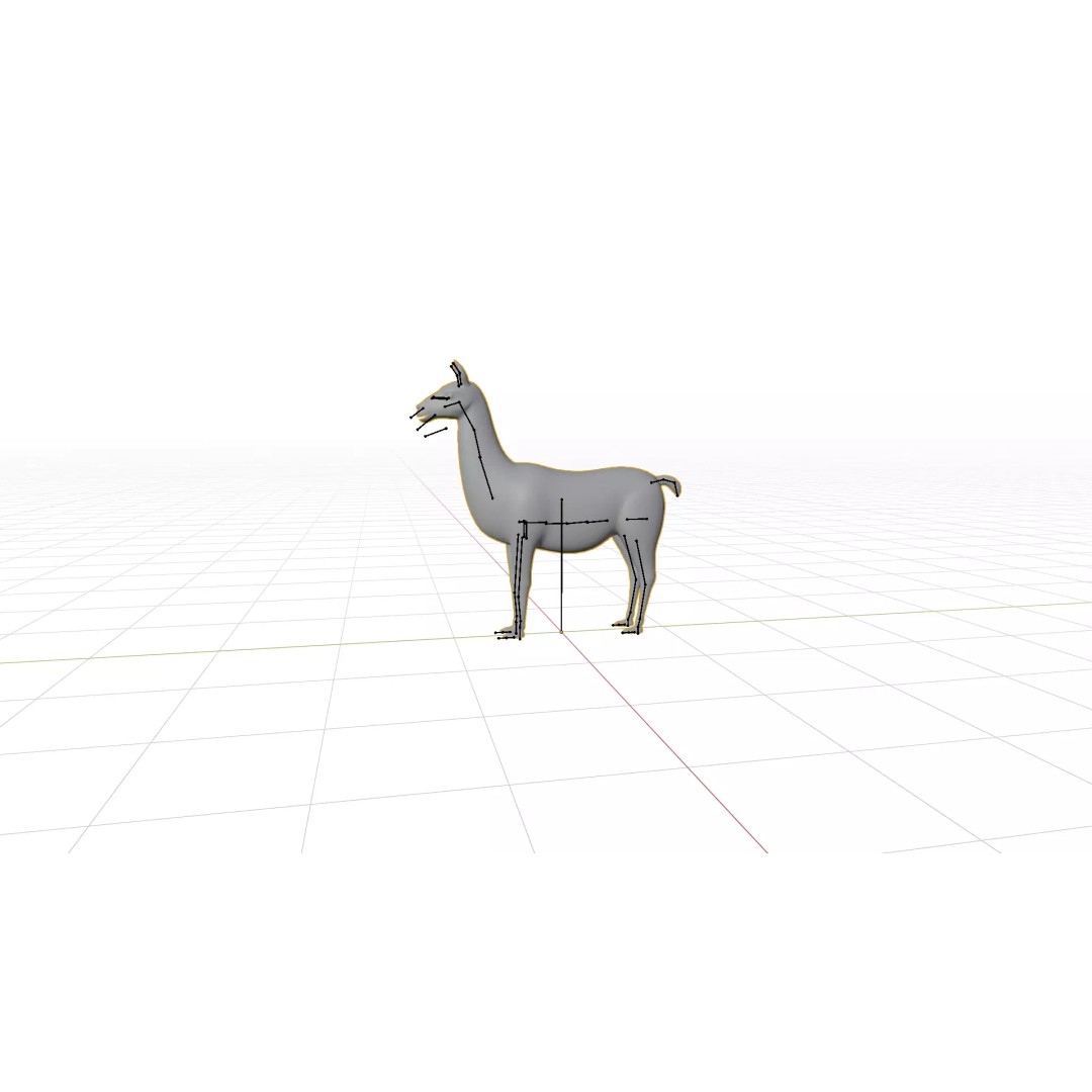 Guanaco Llama 3D Model – Low Poly Game Ready Asset, FBX, PBR - View 29