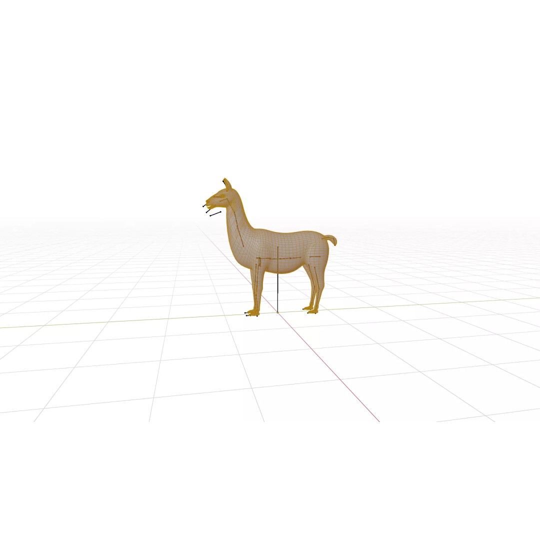Guanaco Llama 3D Model – Low Poly Game Ready Asset, FBX, PBR - View 30