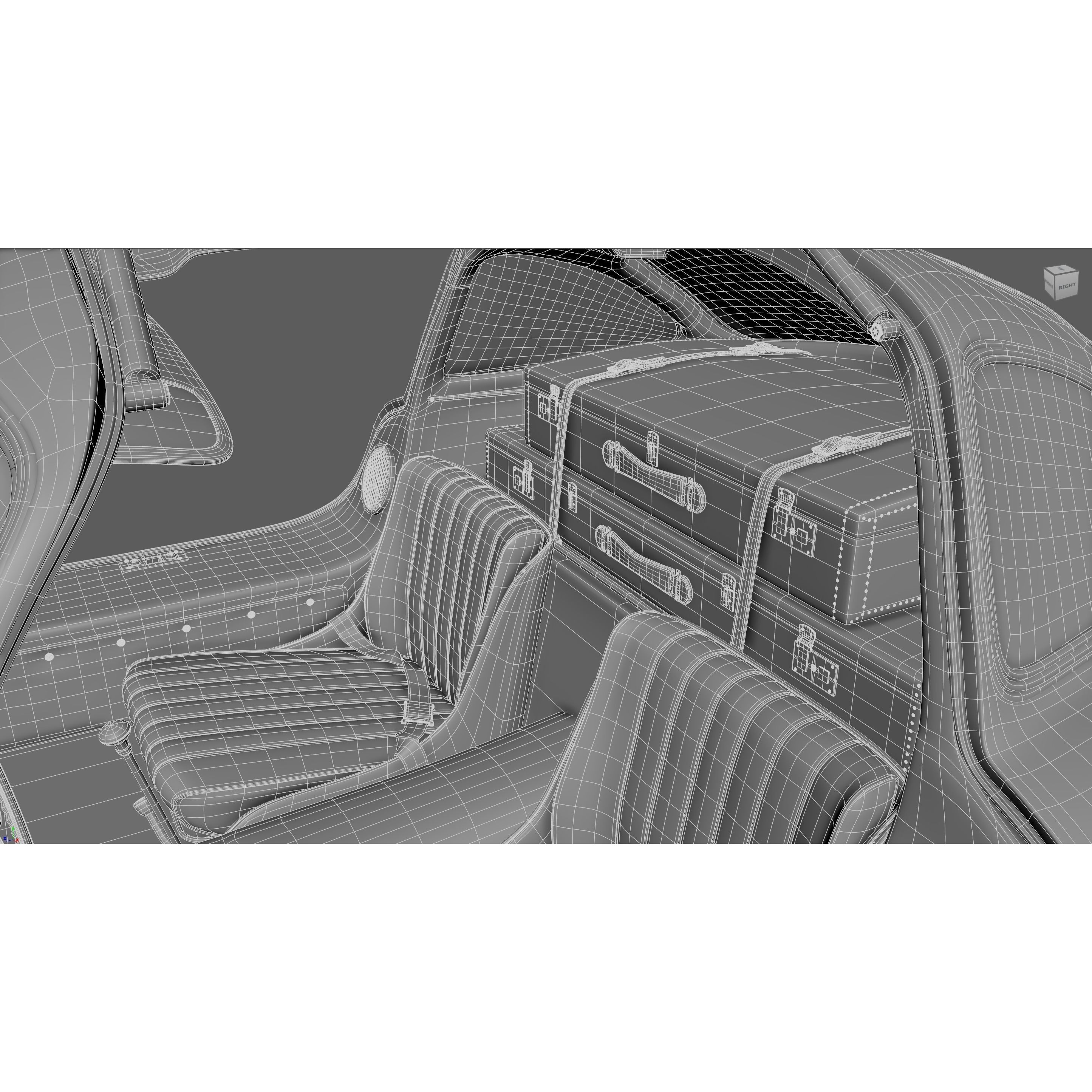 Mercedes Benz 300 SL Gullwing - Game-Ready 3D Model - View 8