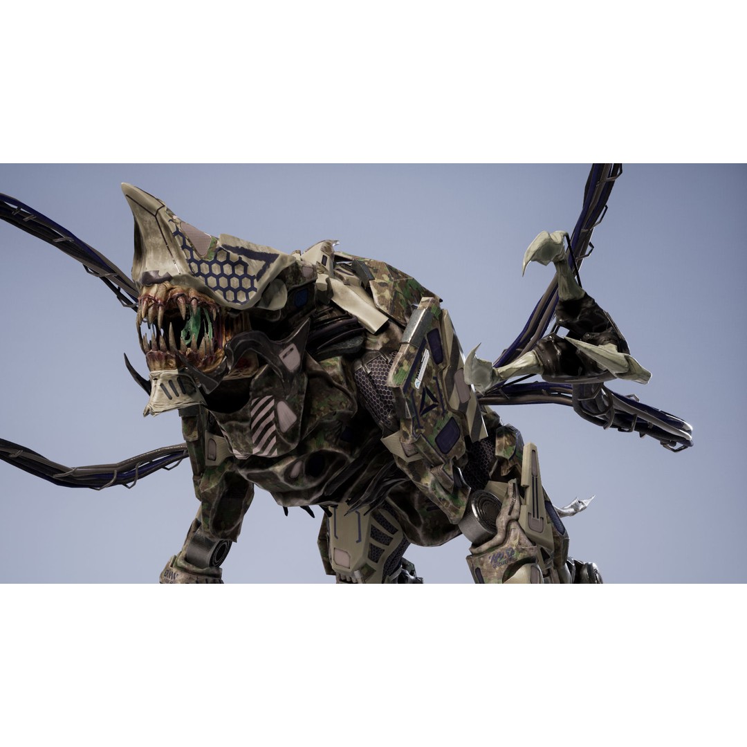SciFi Beast Ghoul 3D Model – Low Poly Animated Character, FBX - View 11