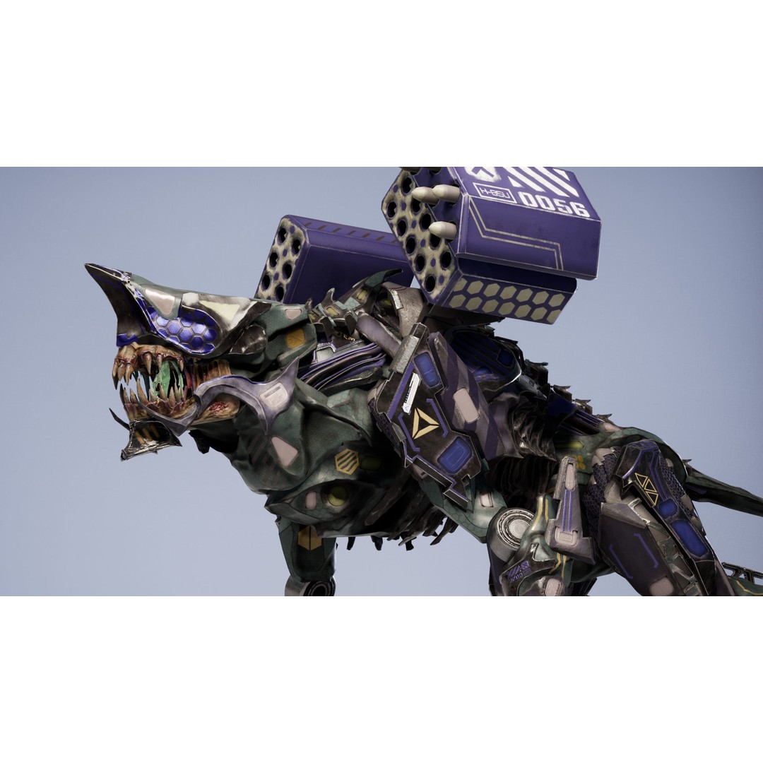 SciFi Beast Ghoul 3D Model – Low Poly Animated Character, FBX - View 13