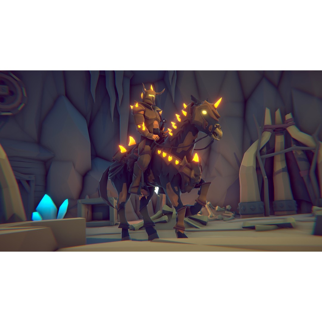 Undead Horse 3D Model – Low Poly Fantasy Character, FBX, Rigged - View 10