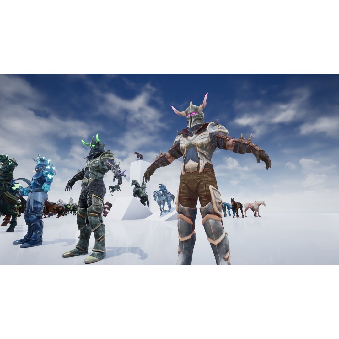 Undead Horse 3D Model – Low Poly Fantasy Character, FBX, Rigged - View 14