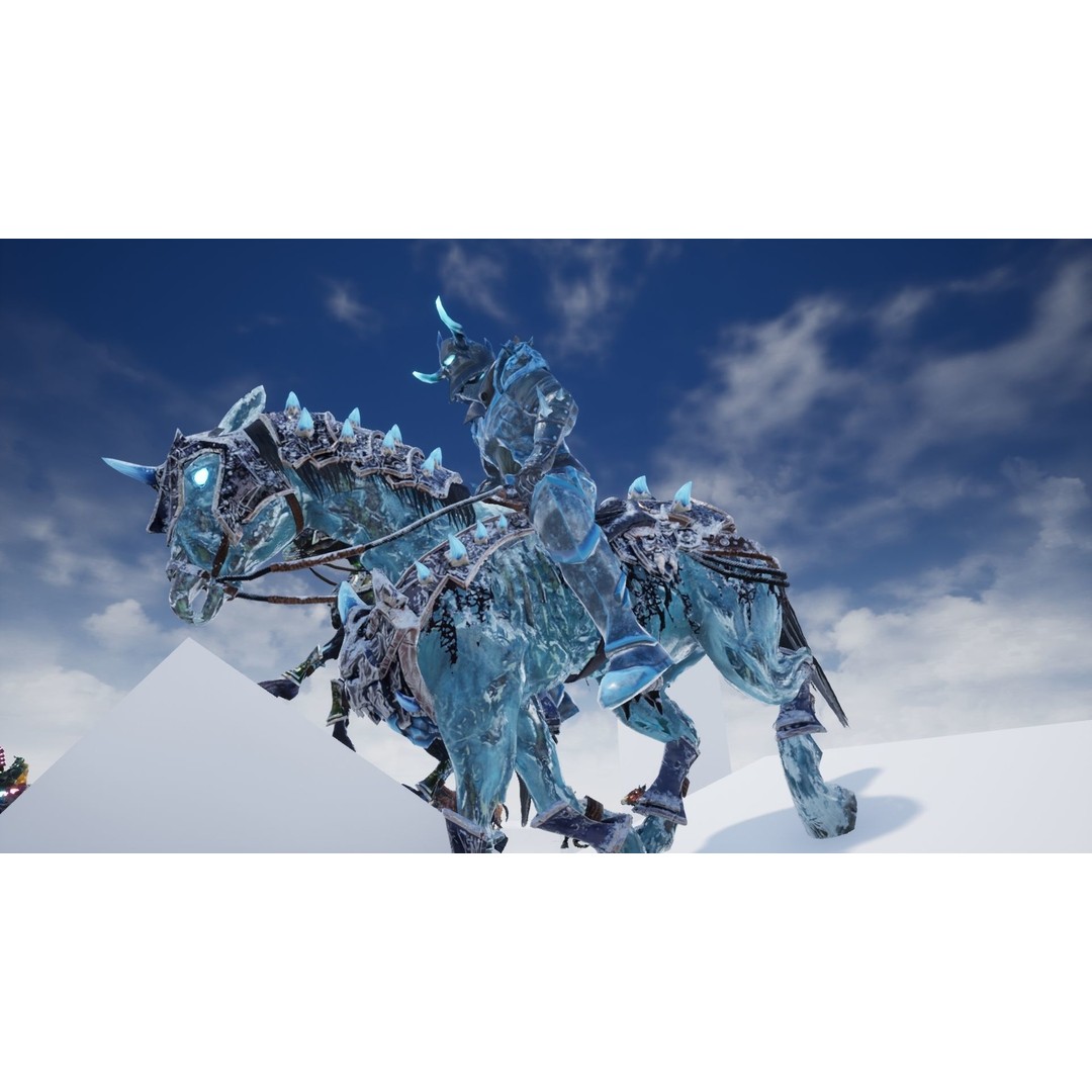 Undead Horse 3D Model – Low Poly Fantasy Character, FBX, Rigged - View 16