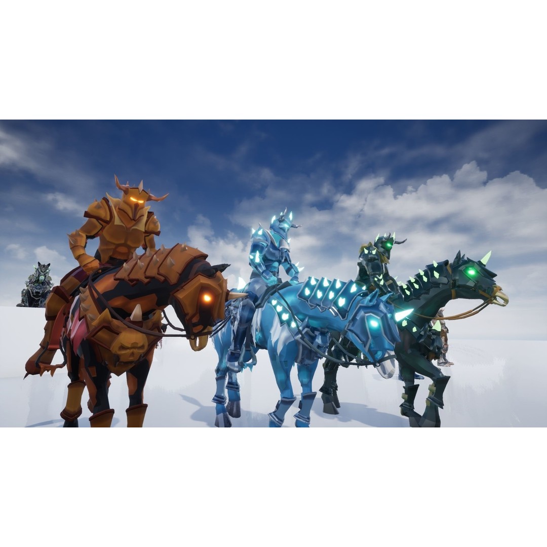 Undead Horse 3D Model – Low Poly Fantasy Character, FBX, Rigged - View 17