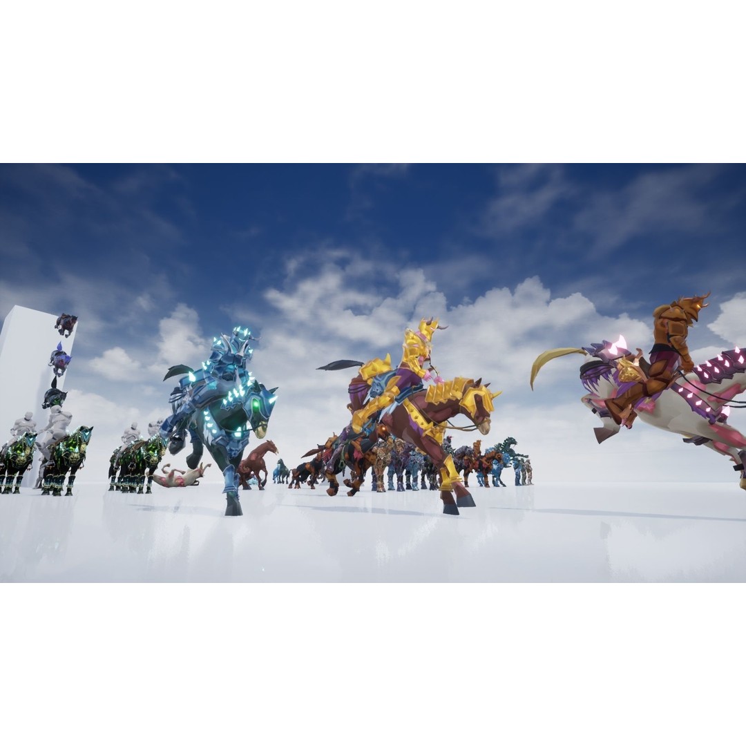 Undead Horse 3D Model – Low Poly Fantasy Character, FBX, Rigged - View 21