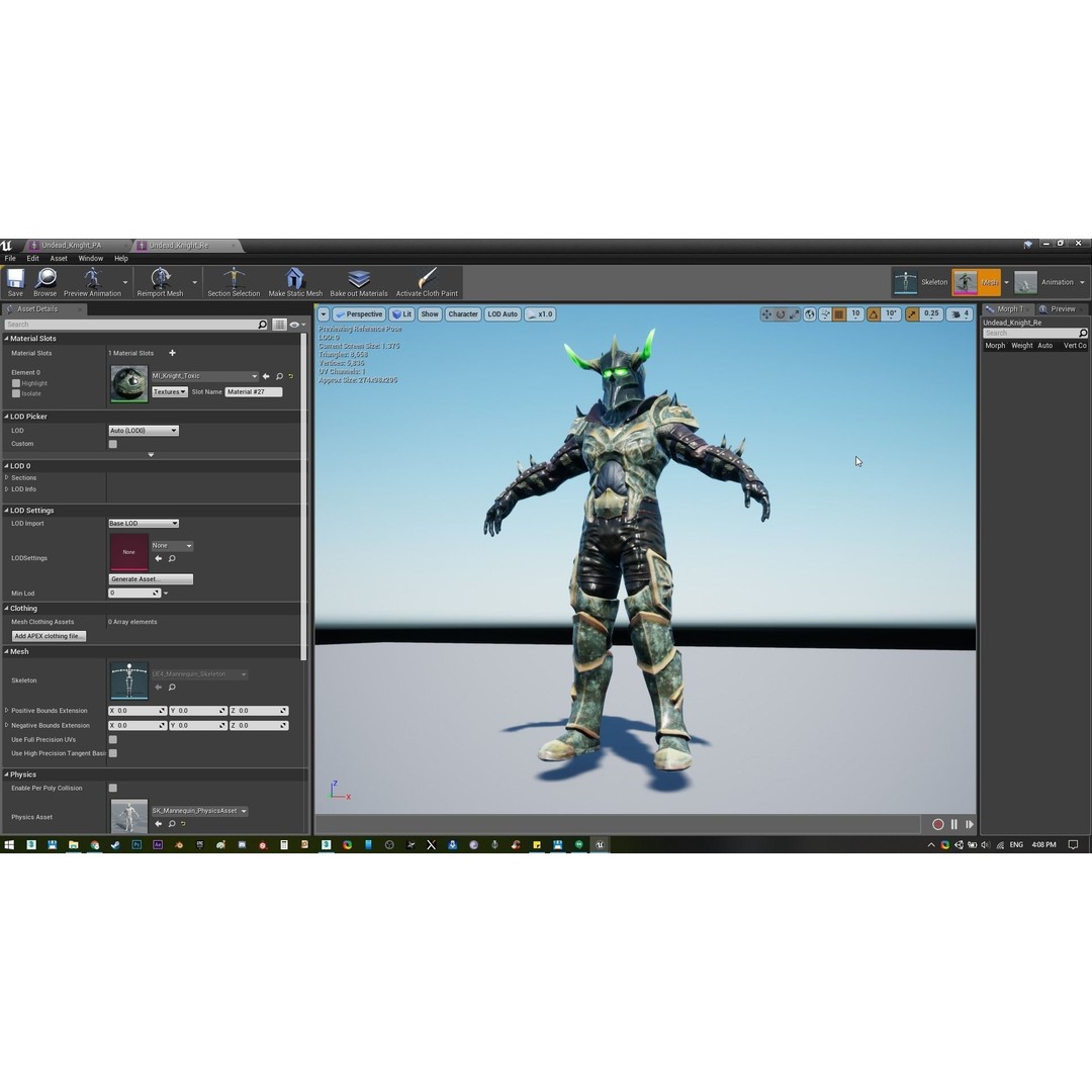 Undead Horse 3D Model – Low Poly Fantasy Character, FBX, Rigged - View 26