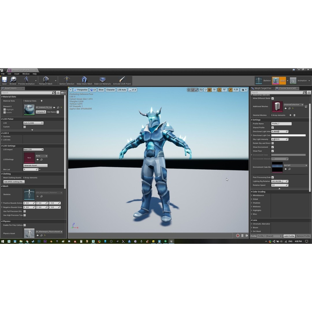 Undead Horse 3D Model – Low Poly Fantasy Character, FBX, Rigged - View 27